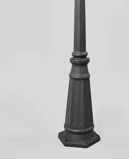 Verejné osvetlenie Lindby Stĺpové svietidlo Edana v grafitovo-sivej