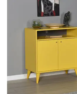 Komody Adore Furniture Komoda 79x73 cm žltá 