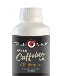 Kofeín Natural Caffeine Max + BioPerine - Czech Virus 100 kaps.