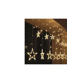 Vianočné dekorácie Brilagi Brilagi - LED Vianočný vonkajší záves 77xLED/3xAA/USB 1,8m IP44 teplá biela 