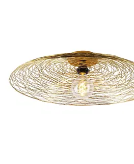 Stropne svietidla Orientálna stropná lampa zlatá 60 cm - Glan
