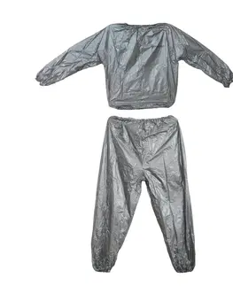 Ostatné fitness náradie Sauna oblek MASTER strieborný - veľkosť XL