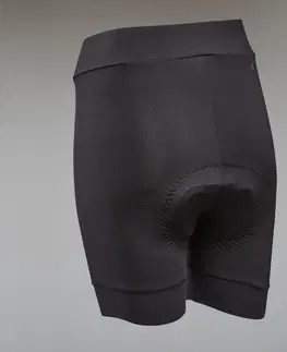nohavice Dámske spodné šortky EXPL 500 na horskú cyklistiku čierne
