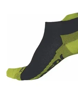 Pánské ponožky Ponožky Sensor Race Coolmax Invisible čierna / limetka 1041007-38 6/8 UK