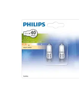 Žiarovky Philips SADA 2x Priemyselná žiarovka Philips ECOHALO G9/28W/230V 2800K 