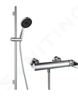Kúpeľňové batérie Kielle Kielle - Harmonia Sprchový set s baterií, tyčí, hadicí a sprchovou hlavicí, chrom 20623SN10