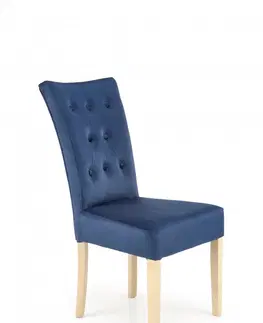 Jedálenské zostavy Jedálenská stolička VERMONT Halmar Modrá