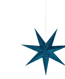 Vianočné dekorácie Markslöjd Markslöjd 705487 - Vianočná dekorácia VELOURS 1xE14/6W/230V 75 cm modrá 