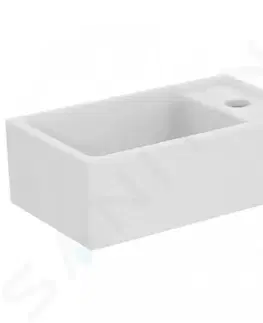 Kúpeľňa IDEAL STANDARD - Tempo Umývadielko 370x210 mm, bez prepadu, 1 otvor na batériu vpravo, biela E211201