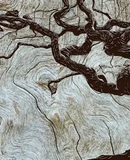 Tapety príroda Tapeta abstraktný strom na dreve