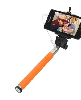Držiaky na mobil Omega Monopod Selfie tyč, oranžová