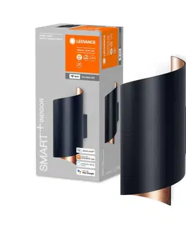 SmartHome nástenné svietidlá LEDVANCE SMART+ LEDVANCE SMART+ WiFi Orbis Wall Twist, čierna