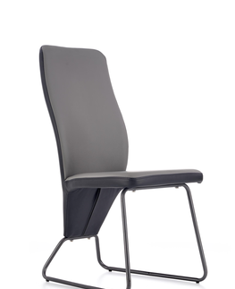 Jedálenské stoličky HALMAR K300 jedálenská stolička sivá / čierna