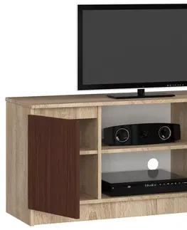 TV stolíky Moderný TV stolík ROMANA120, dub Sonoma / wenge