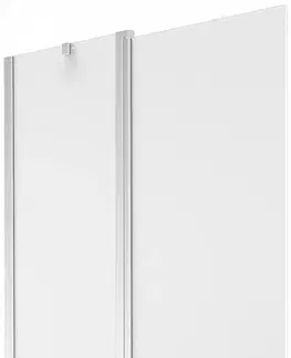 Sprchové dvere MEXEN - Flip vaňová zástena 1-krídlo 100x150 cm, dekor, chróm 894-100-101-01-30