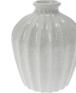 Vázy keramické Porcelánová váza Sevila, 11,5 x 15 cm, biela