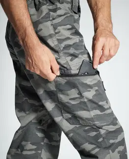 mikiny Ľahké maskáčové nohavice 100 Halftone sivé