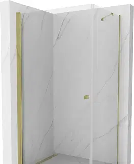 Sprchovacie kúty MEXEN/S - Pretória sprchovací kút 100x70, transparent, zlatá 852-100-070-50-00