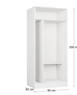Kúpeľňový nábytok NABBI Buliton 90 regál do kúpeľne biela