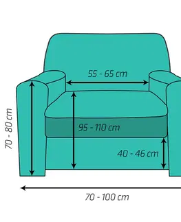 Prehozy 4Home Multielastický poťah na kreslo Comfort béžová, 70 - 110 cm