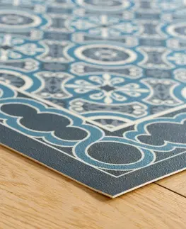 Koberce a rohožky Vinylový koberec s motívom cementových dlaždičiek