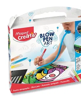 Hračky MAPED - Kreatívna sada CREATIV Blowpen Pop Art, sada 6 ks