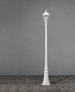 Verejné osvetlenie Konstsmide Stĺpové svietidlo Firenze, 1-plameňové biele