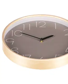 Hodiny Nástenné hodiny Simplex sivá, pr. 32 cm, MDF