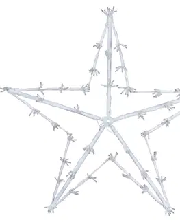 Vianočné dekorácie Vianočná LED dekorácia White star, 80 cm
