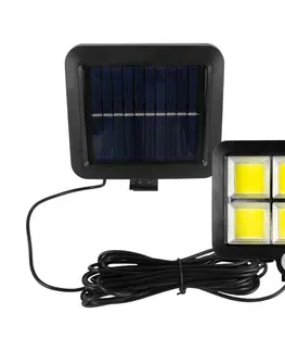 Záhradné lampy  LED Solárny reflektor so senzorom LED/1,5W/3,7V 6000K IP44 