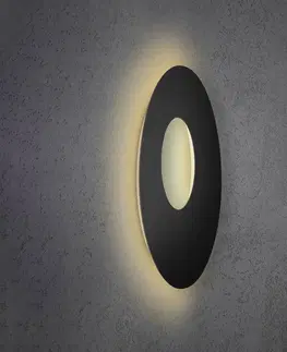 Nástenné svietidlá Escale Escale Blade Open LED nástenné svietidlo čierne Ø 59 cm