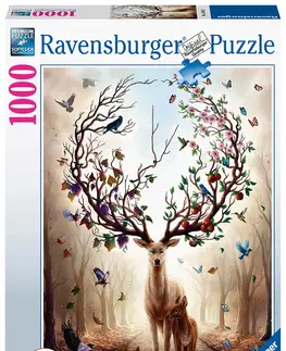 Hračky puzzle RAVENSBURGER - Bájny jeleň 1000 dielikov