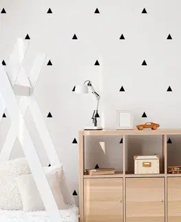 Nálepky na stenu Trojuholníky v čiernom prevedení - nálepky na stenu