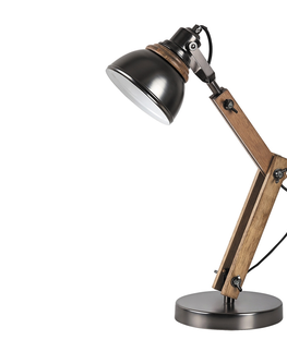 Lampy Rabalux 4199 - Stolná lampa AKSEL 1xE14/15W/230V čierna