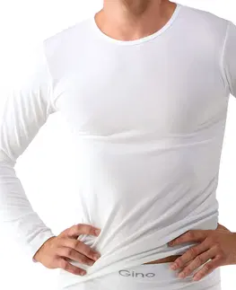 Pánske termo tričká s dlhým rukávom Unisex tričko s dlhým rukávom EcoBamboo čierna - M/L