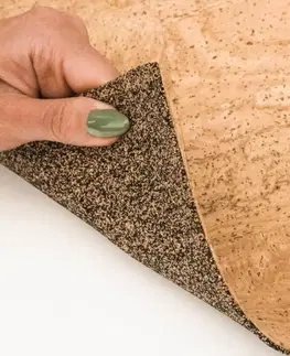 Korkové koberce Kruhový koberec z korku - Vesmír planéty