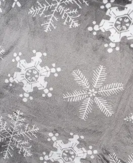 Obliečky 4Home Vianočné obliečky mikroflanel Christmas time sivá, 140 x 220 cm, 70 x 90 cm