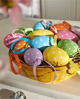 Drobné dekorácie a doplnky 6 dekoratívnych vajíčok