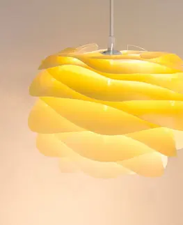 Závesné svietidlá UMAGE UMAGE Carmina Mini závesná lampa žltá/kábel biely