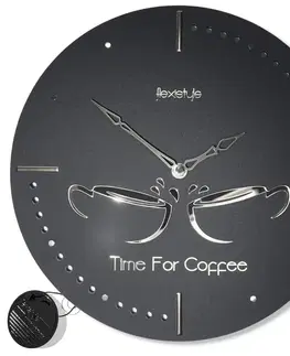 Hodiny Nástenné hodiny Silver Cups Flexistyle z122, 30cm čierna