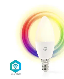 LED osvetlenie   WIFILRC10E14 - LED RGB Stmievateľná žiarovka E14/4,9W/230V Wi-Fi 2700-6500K 