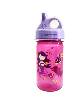 Fľaše na pitie Detská fľaša NALGENE Grip'n Gulp 350 ml 2023 Purple Mermaid