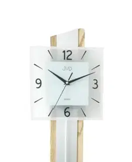 Hodiny Drevené kyvadlové hodiny JVD NS19030.1 s plynulým chodom, 63,5 cm