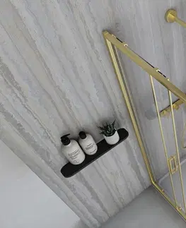 Sprchovacie kúty REA - Sprchovací kút City 80x80 Gold Brush Bez sprchovej vaničky REA-K6444