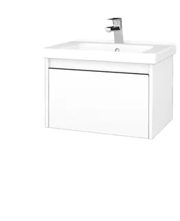 Kúpeľňový nábytok Dreja - Kúpeľňová skrinka BONO SZZ 65 (umývadlo Harmonia) - N01 Biela lesk / Úchytka T33 / N01 Biela lesk 204037J
