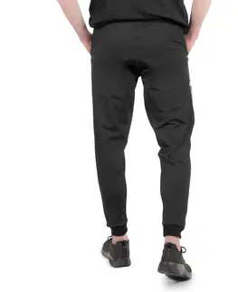 Pánske klasické nohavice Pánske tepláky inSPORTline Comfyday Man štandardná - čierna - S