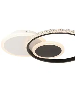 Stropné osvetlenie Stropné svietidlo Rulm, D/š: 45/32cm,čier.biela