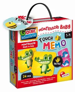 Hračky spoločenské hry pre deti LISCIANIGIOCH - Montessori Baby Touch - Pexeso
