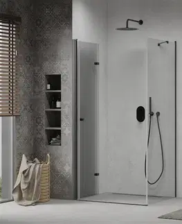 Sprchovacie kúty MEXEN/S - LIMA sprchovací kút 90x100, transparent, čierna 856-090-100-70-00