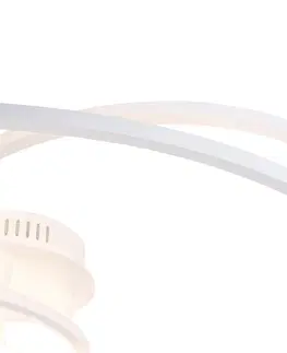 Stropne svietidla Stropné svietidlo biele 78 cm vrátane LED 3 stupňové stmievateľné - Rowin